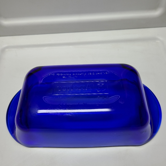 Anchor Hocking Cobalt Blue Loaf Bread Pan Oven Baking Dish 5 X 9 Inch 1.5 Qt - Picture 4 of 6